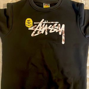 Used Stussy/BAPE collab Sweatshirt